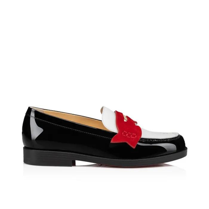 Kids Mini Penny Loafers 8211 Patent Calf Leather And Veau Velours 8211 Multicolor Christian Louboutin Boots and Loafers