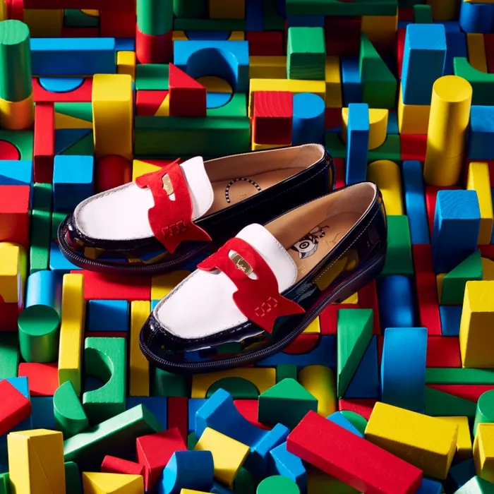Kids Mini Penny Loafers 8211 Patent Calf Leather And Veau Velours 8211 Multicolor Christian Louboutin Boots and Loafers