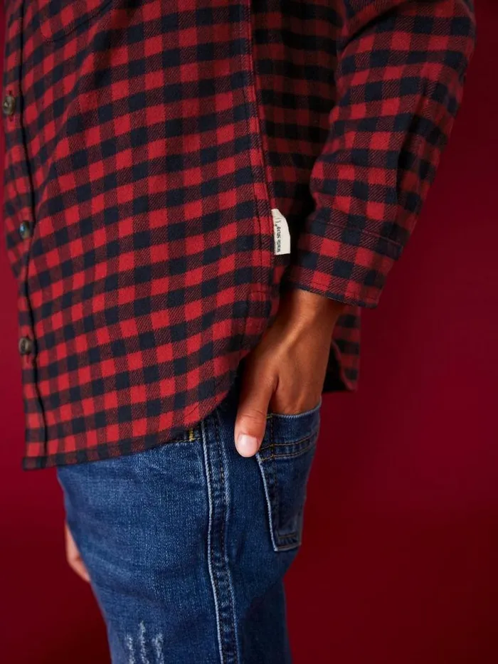 Kids River Rib Repair Jean Deep Blue White Stuff Trousers