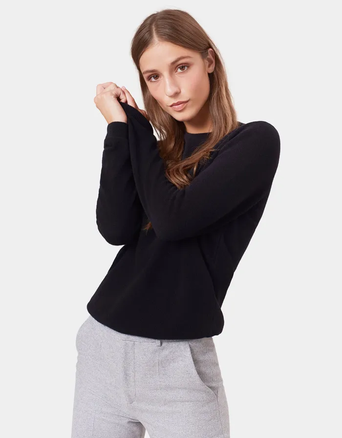 Knit Sweaters Women Colorfulstandard Women Light Merino Wool Crew 8211 Deep Black