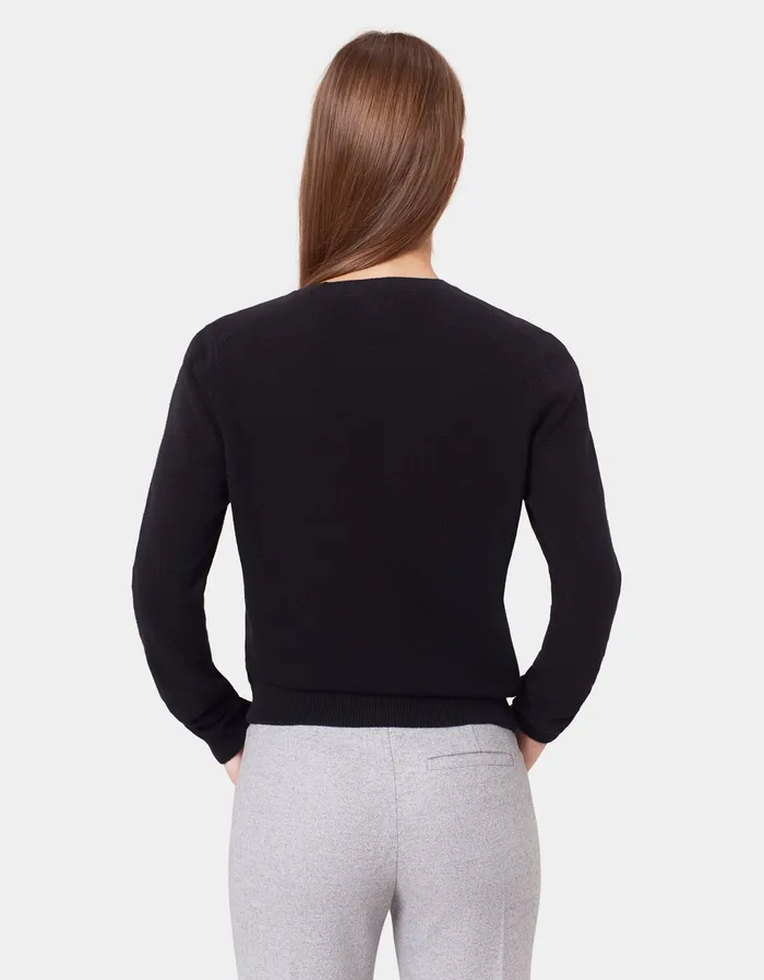 Knit Sweaters Women Colorfulstandard Women Light Merino Wool Crew 8211 Deep Black