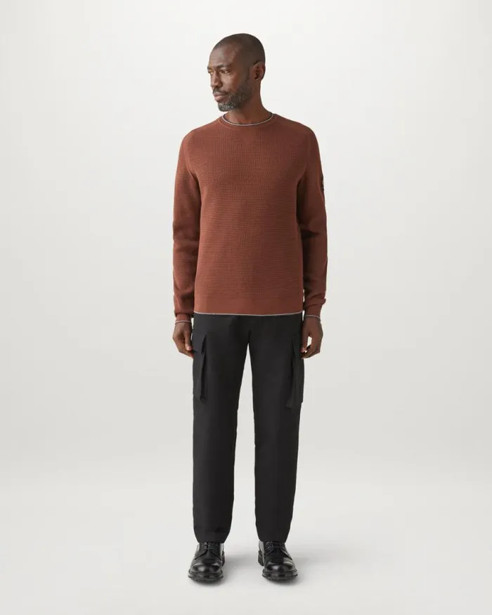 Knitwear Men Belstaff Cole Crewneck Jumper Deep Copper