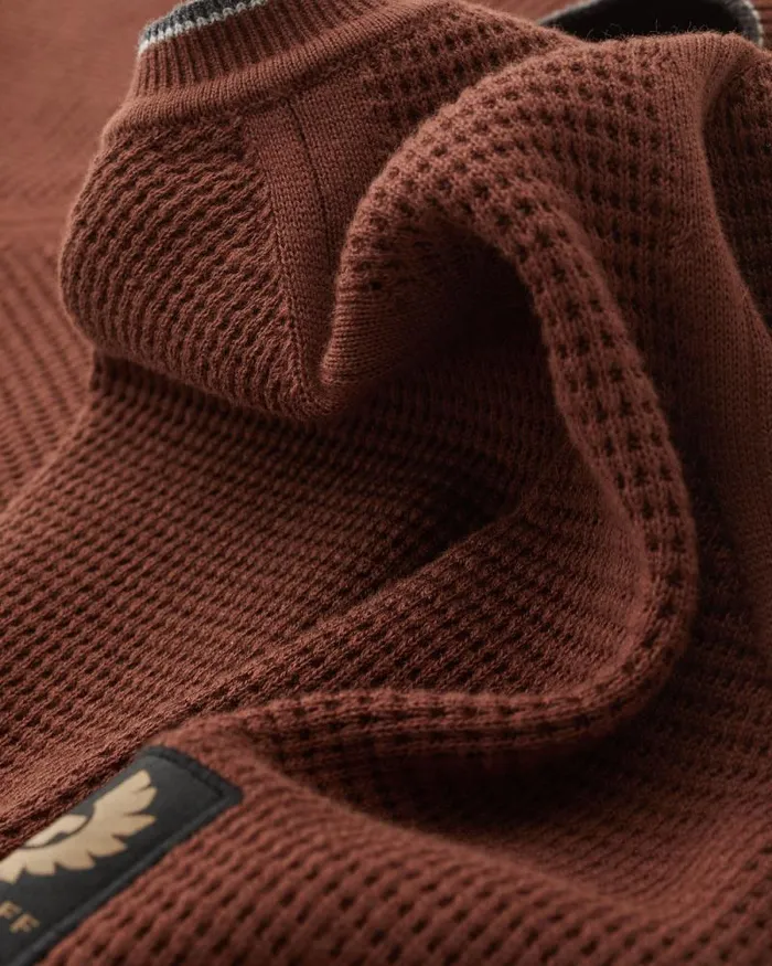Knitwear Men Belstaff Cole Crewneck Jumper Deep Copper