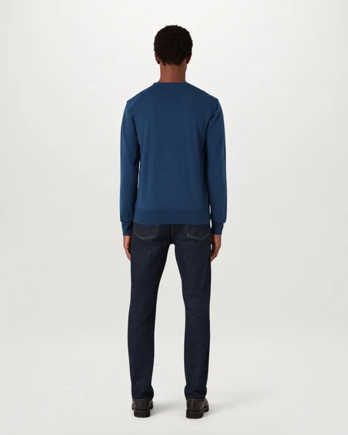 Knitwear Men Belstaff Kerrigan Crewneck Jumper Insignia Blue Knitwear Men Belstaff Kerrigan Crewneck Jumper Insignia Blue