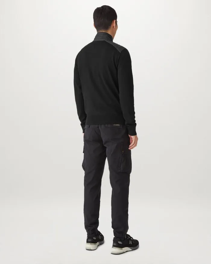 Knitwear Men Belstaff Kilmington Quarter Zip Jumper Black