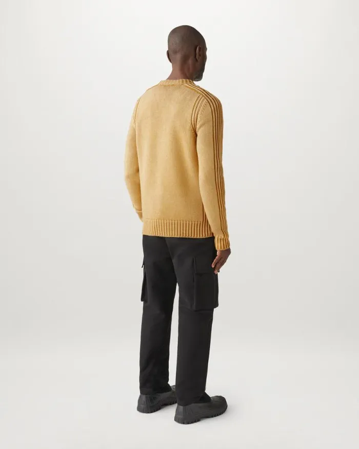Knitwear Men Belstaff Watch Crewneck Jumper Glaze Yellow