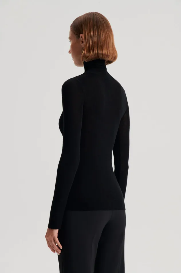 Knitwear Women BABYWOOL POLO BLACK ALL ONLINE Scanlan Theodore Knitwear Women BABYWOOL POLO BLACK ALL ONLINE Scanlan Theodore