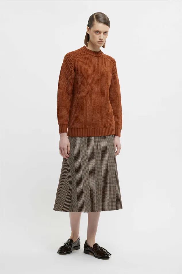 Knitwear Women Combey Knit In Caramel Cashfeel Emilia Wickstead