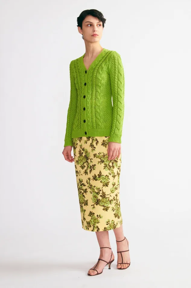 Knitwear Women Elmer Knit Cardigan In Green Emilia Wickstead