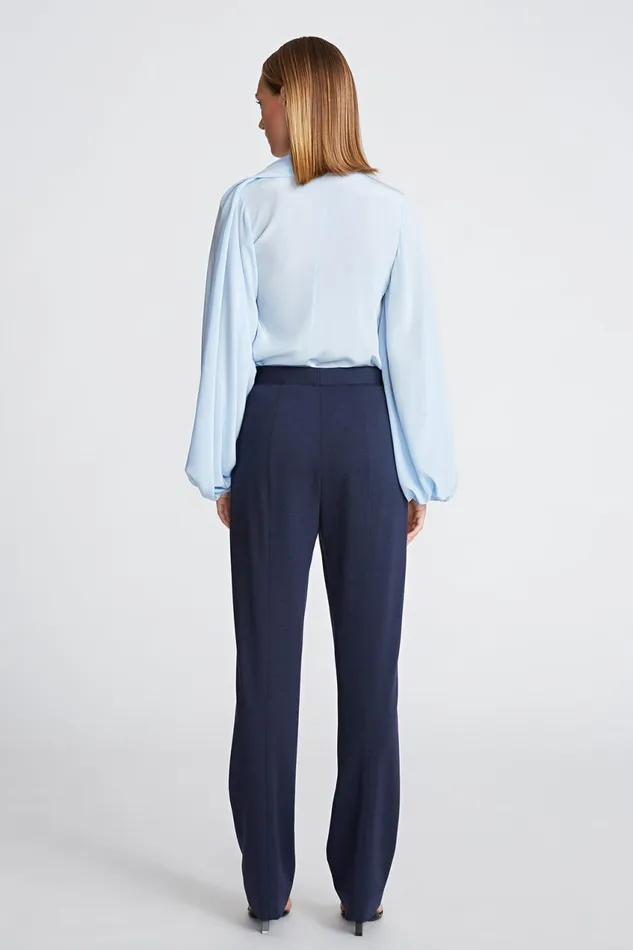 Knitwear Women Halston Collins Pant In Knit Suiting Midnight