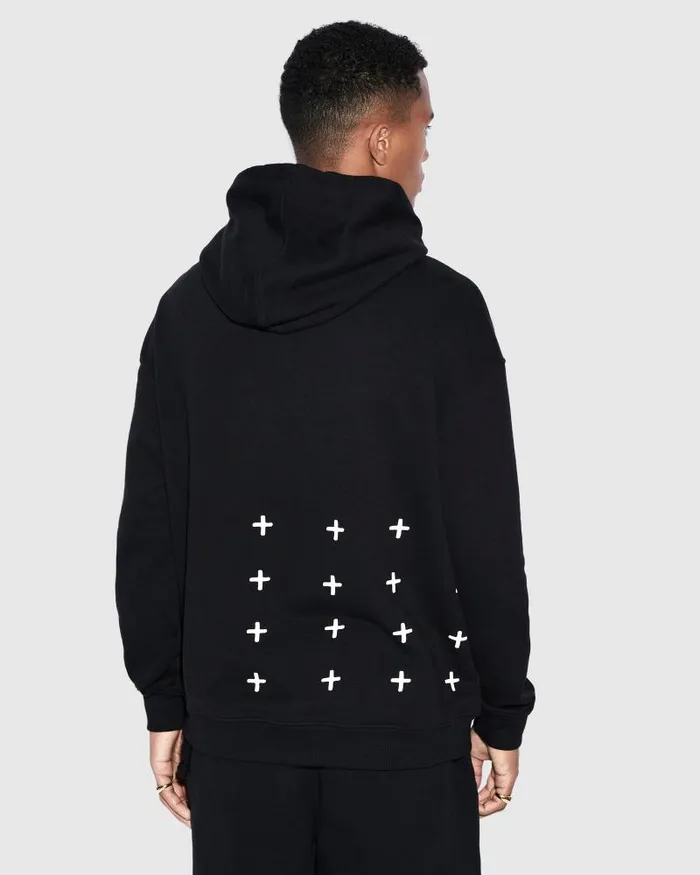 Ksubi 4 X 4 Biggie Hoodie Jet Black Mens Sweats
