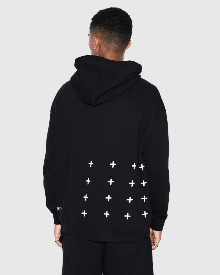 Ksubi 4 X 4 Biggie Hoodie Jet Black Mens Sweats