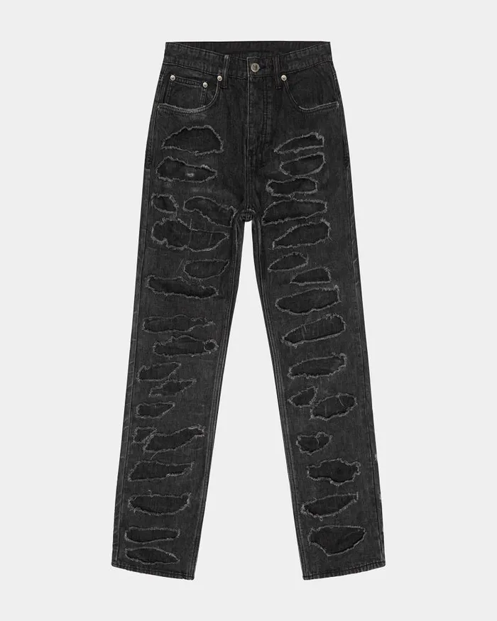 Ksubi Anti K Shredded Black Mens Relaxed