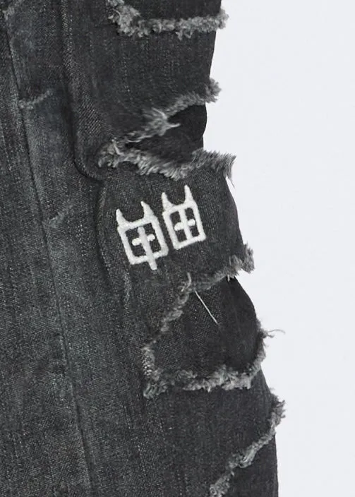 Ksubi Anti K Shredded Black Mens Relaxed