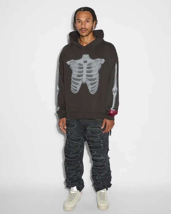 Ksubi Anti K Shredded Black Mens Relaxed