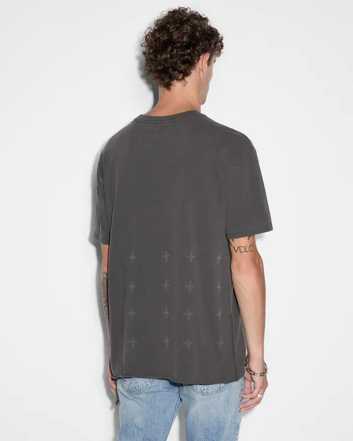 Ksubi Apex Biggie Ss Tee Faded Black Mens TShirts