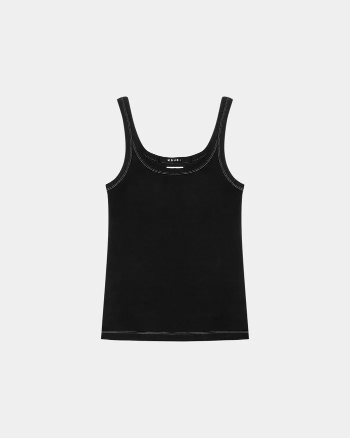 Ksubi Arise Tank Top Black Womens Tops