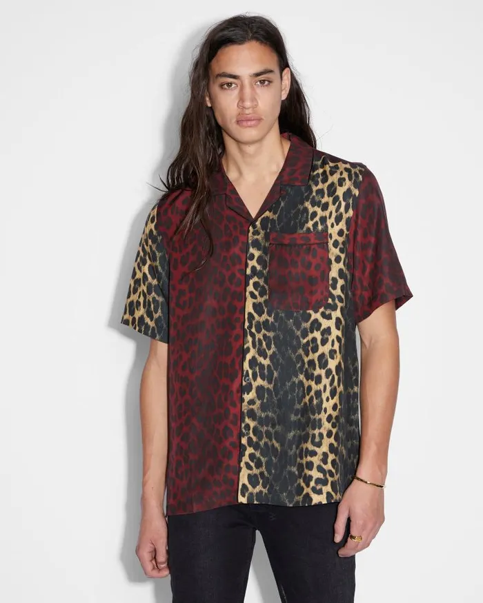 Ksubi Big Kat Resort Ss Shirt 2 Tone Mens Shirts