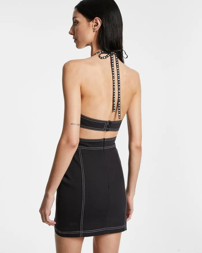 Ksubi Call Me Halter Dress Black Womens Dresses