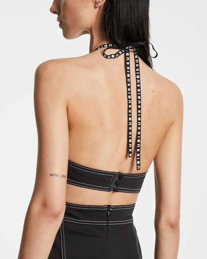 Ksubi Call Me Halter Dress Black Womens Dresses