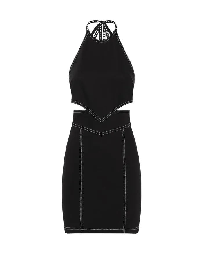Ksubi Call Me Halter Dress Black Womens Dresses