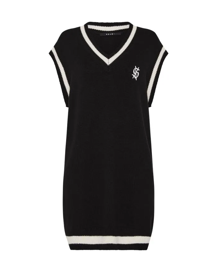 Ksubi Cross Dollar Knit Dress Black Womens Dresses