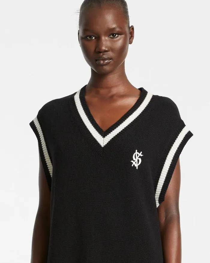 Ksubi Cross Dollar Knit Dress Black Womens Dresses