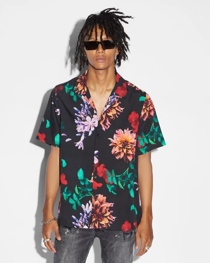 Ksubi Flowa Resort Ss Shirt Multi Mens Shirts