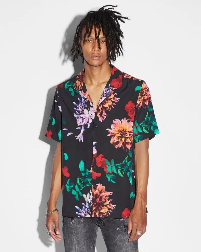Ksubi Flowa Resort Ss Shirt Multi Mens Shirts