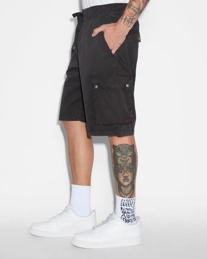 Ksubi Krush Cargo Short Black Mens Shorts