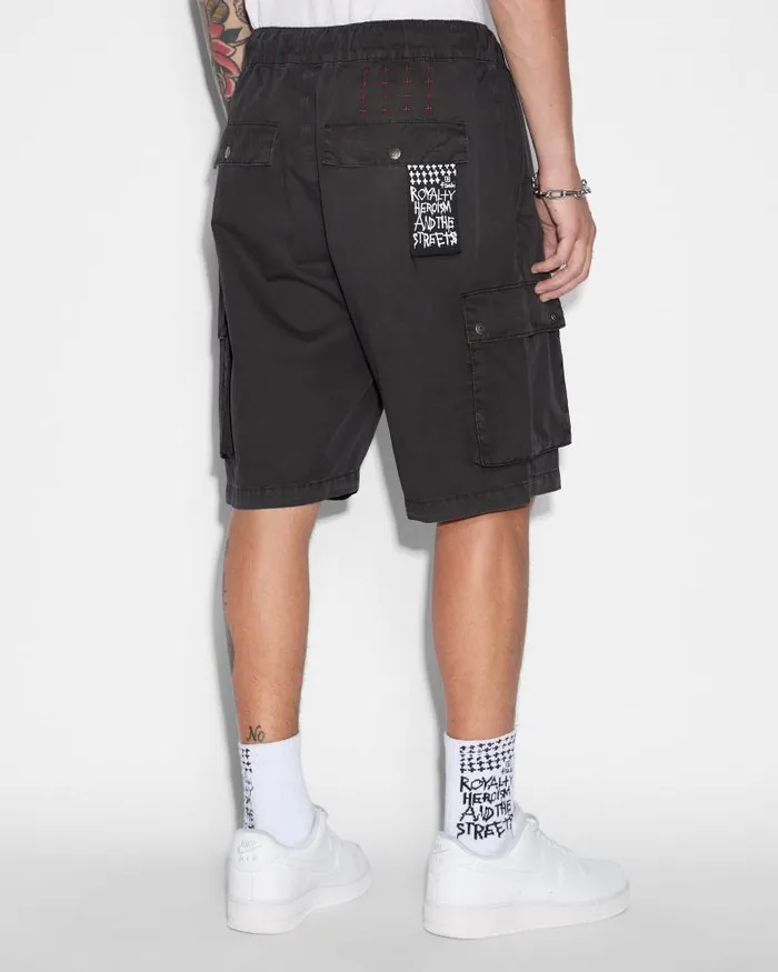 Ksubi Krush Cargo Short Black Mens Shorts