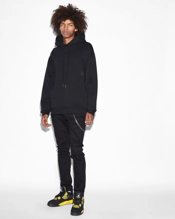 Ksubi Krystal Bling Biggie Hoodie Black Mens Hoodies and Sweatshirts