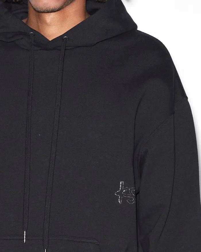 Ksubi Krystal Bling Biggie Hoodie Black Mens Hoodies and Sweatshirts