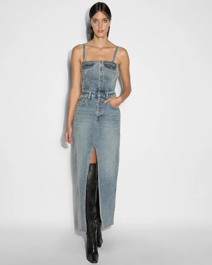Ksubi Paloma Dress Frayed Womens Dresses