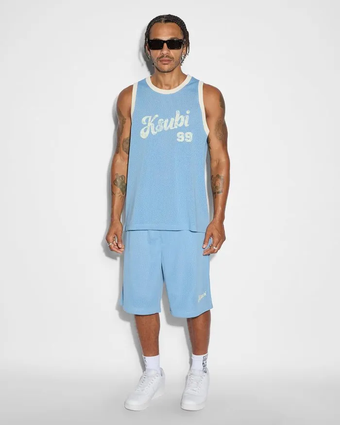 Ksubi Roll Mesh Short Blue Mens Shorts