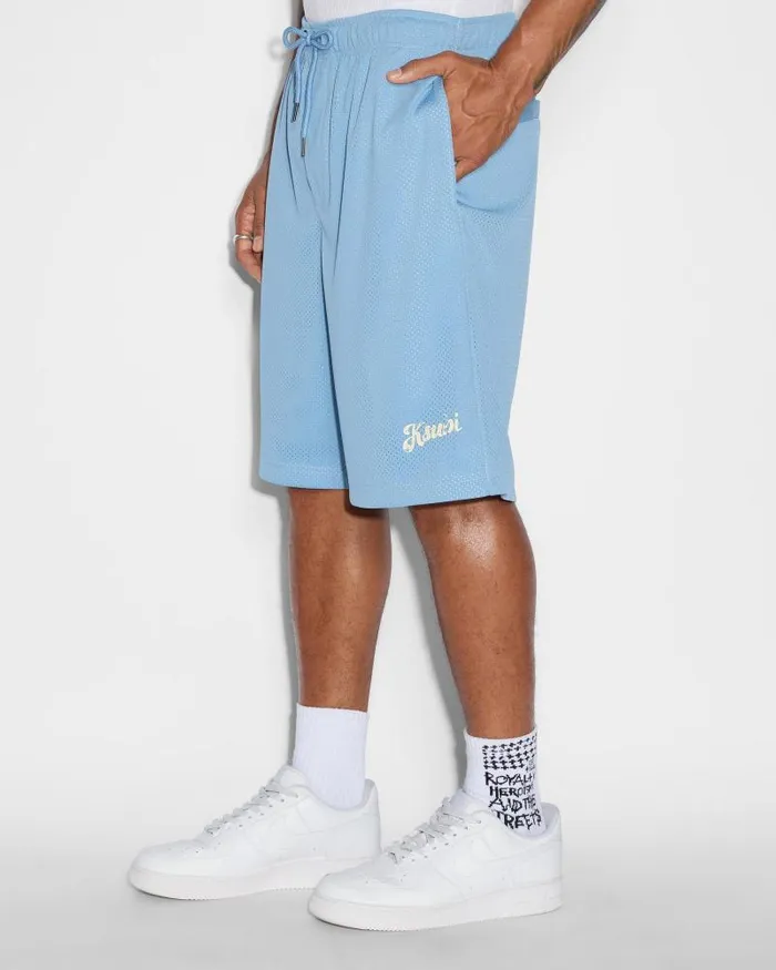 Ksubi Roll Mesh Short Blue Mens Shorts