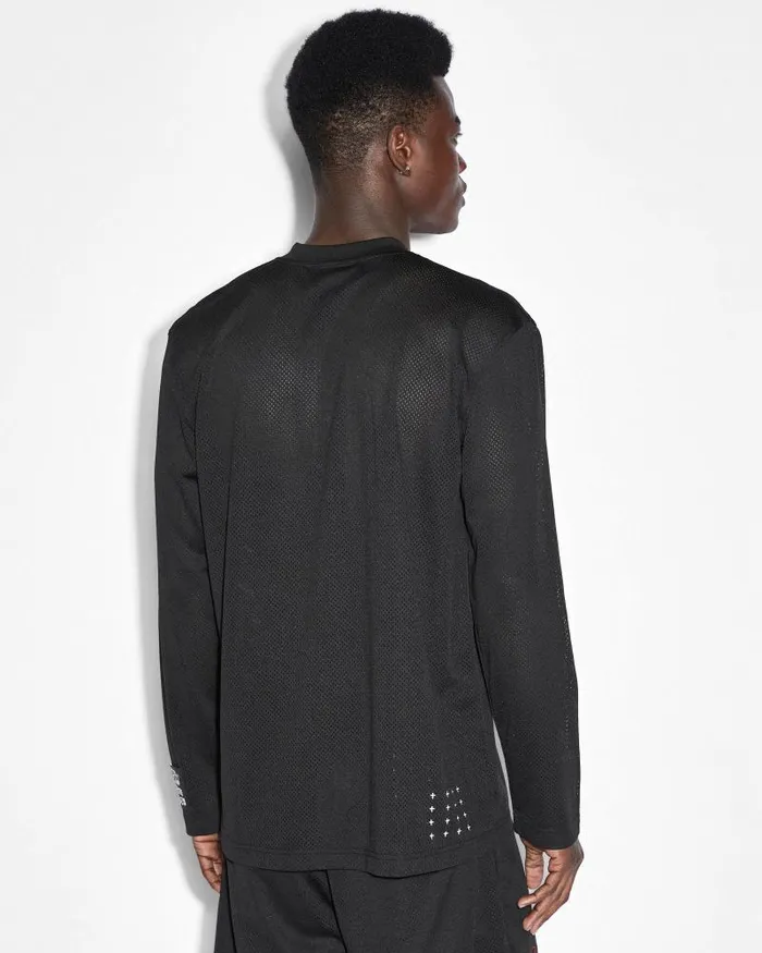 Ksubi Scripted Hockey Jersey Black Mens Shirts