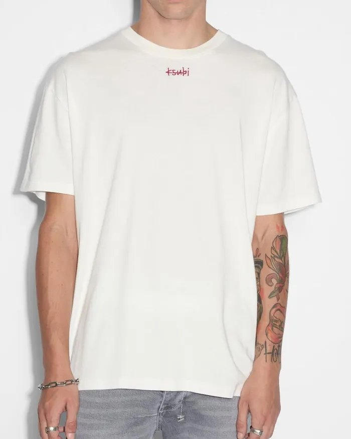 Ksubi Stitch Up Biggie Ss Tee Vintage White Mens TShirts