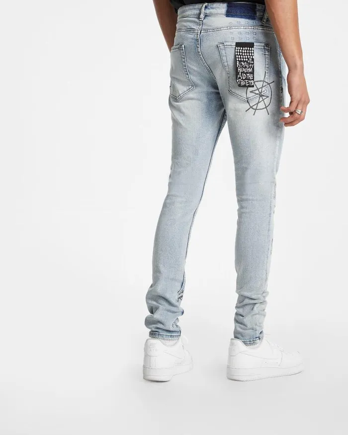 Ksubi Van Winkle Nowhere Punk Blue Mens Skinny