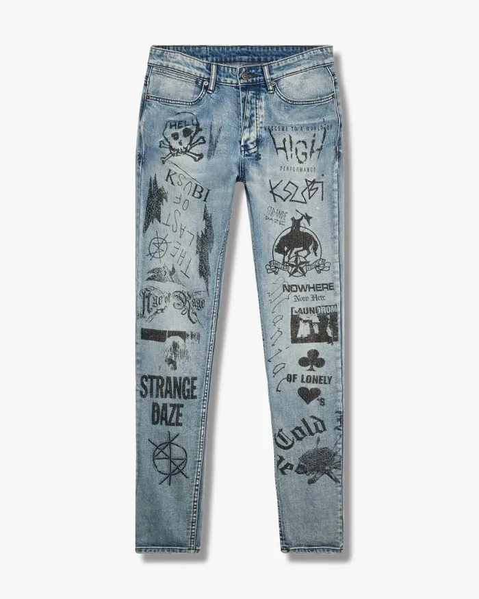 Ksubi Van Winkle Nowhere Punk Blue Mens Skinny