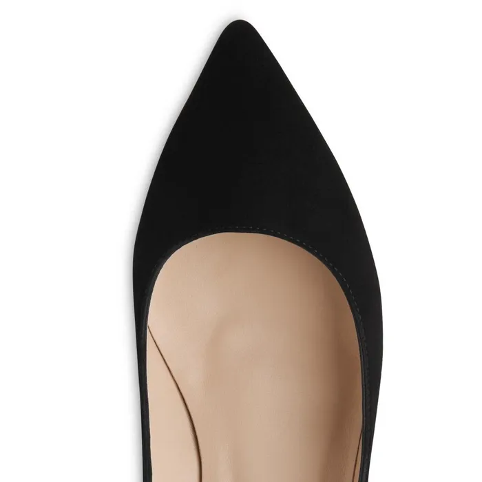 LKBennett Court Shoes Women Audrey Black Suede Kitten Heel Courts