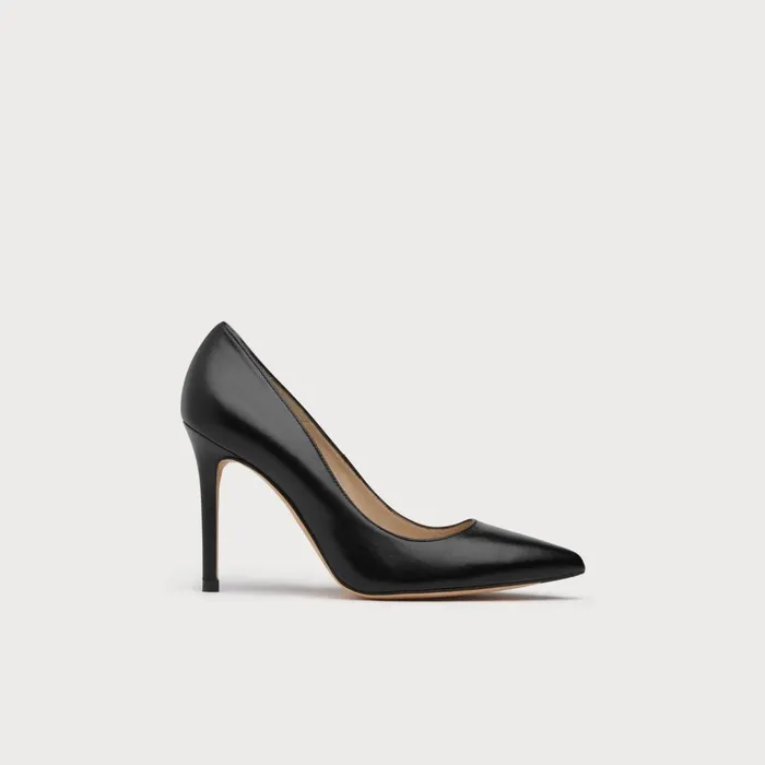 LKBennett Court Shoes Women Fern Black Naapa Leather Pointed Toe Courts