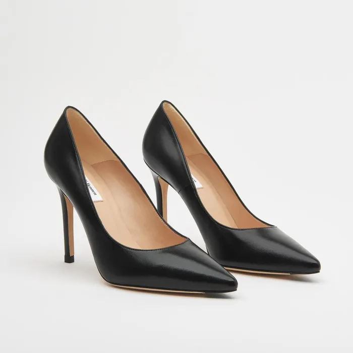 LKBennett Court Shoes Women Fern Black Naapa Leather Pointed Toe Courts