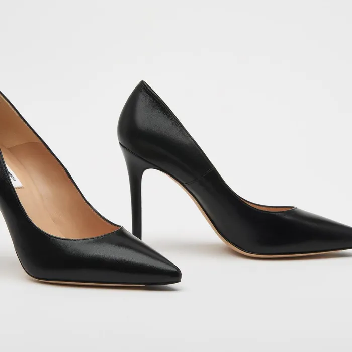 LKBennett Court Shoes Women Fern Black Naapa Leather Pointed Toe Courts
