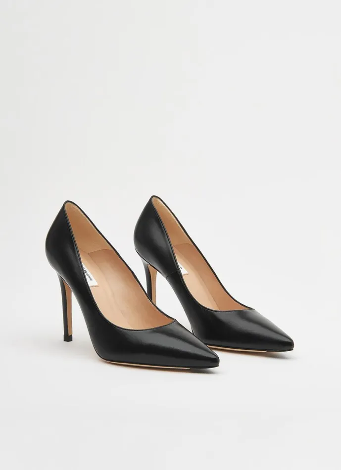 LKBennett Court Shoes Women Fern Black Naapa Leather Pointed Toe Courts