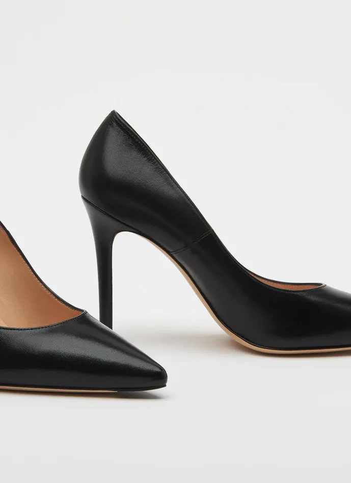 LKBennett Court Shoes Women Fern Black Naapa Leather Pointed Toe Courts