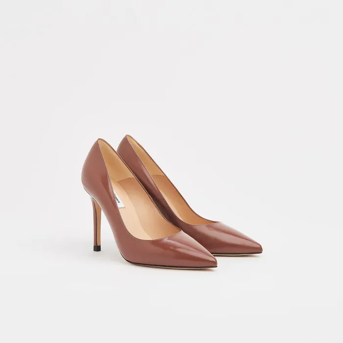 LKBennett Court Shoes Women Fern Winter Rose Nappa Leather Closed Courts LKBennett Court Shoes Women Fern Winter Rose Nappa Leather Closed Courts