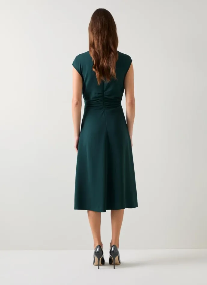 LKBennett Dresses Women Kim Cap Sleeve Crepe Dress LKBennett Dresses Women Kim Cap Sleeve Crepe Dress