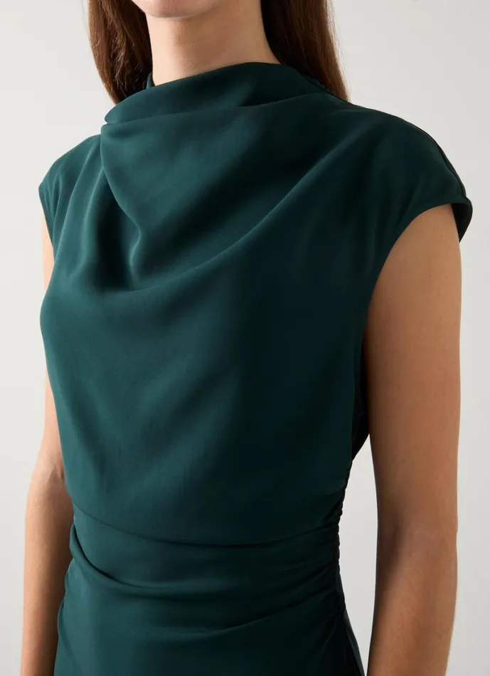 LKBennett Dresses Women Kim Cap Sleeve Crepe Dress LKBennett Dresses Women Kim Cap Sleeve Crepe Dress