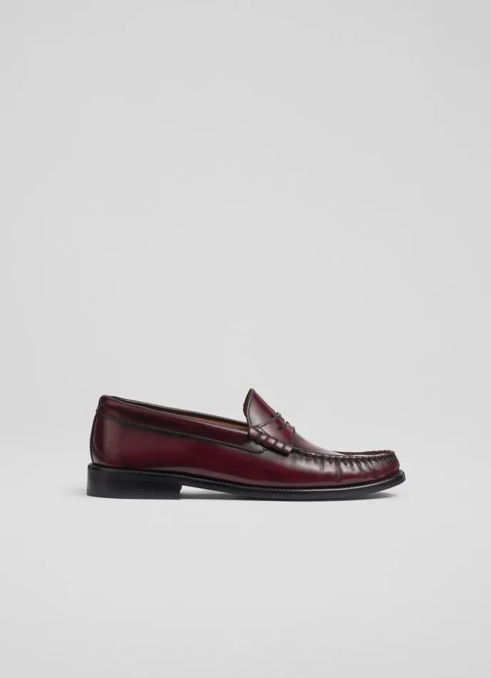 LKBennett Flats Women Solo Bordeaux Casual Loafer